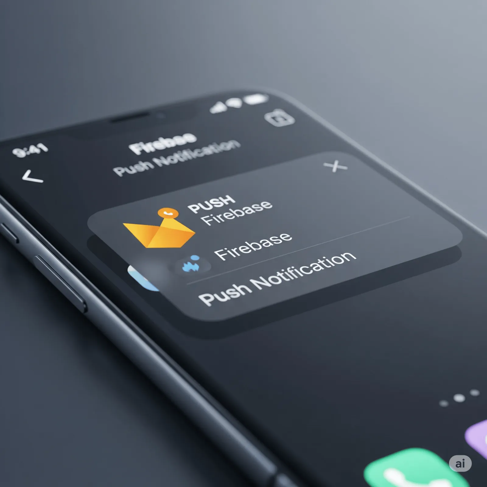 Firebase push notification setup for a mobile app